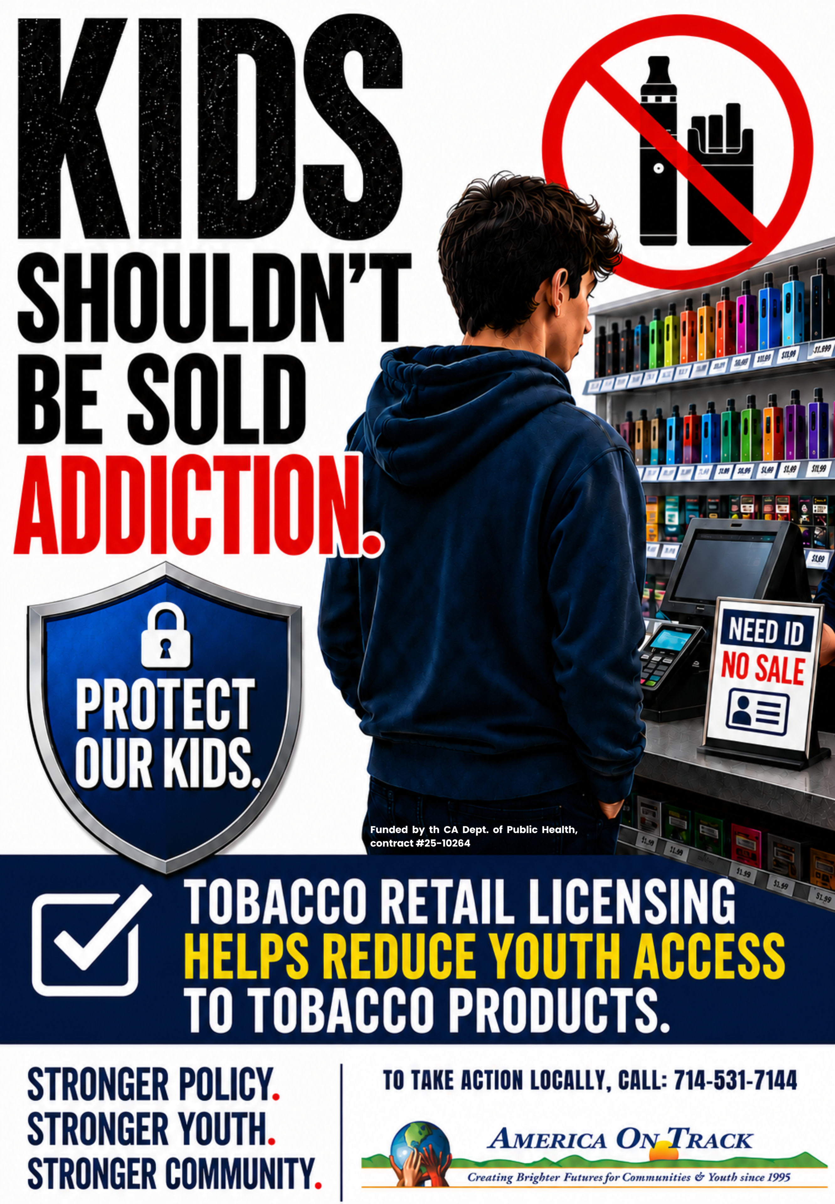 Featured Campaign Poster — Kids Shouldn't Be Sold Addiction